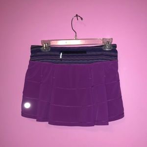 Lululemon - purple pleated skirt